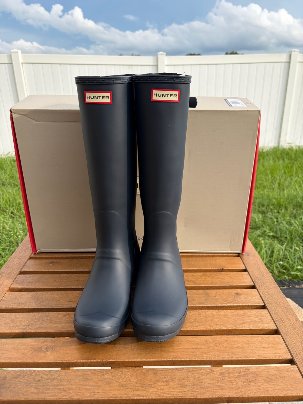 Hunter Original Tall Adjustable Rain Boots | Women’s 10 | Like New + Box